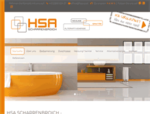 Tablet Screenshot of hsa.co.at